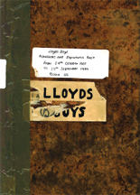 Lloyd's Boys Admissions and Departures Book 35 1905-1984